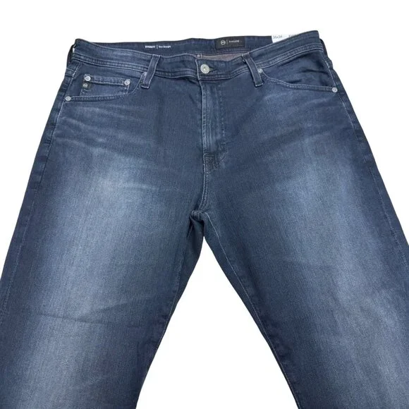 NEW AG Everett AirLuxe Slim Straight Leg Black Jean Men's, Sz 36 x 28 (Altered) - Picture 3 of 11